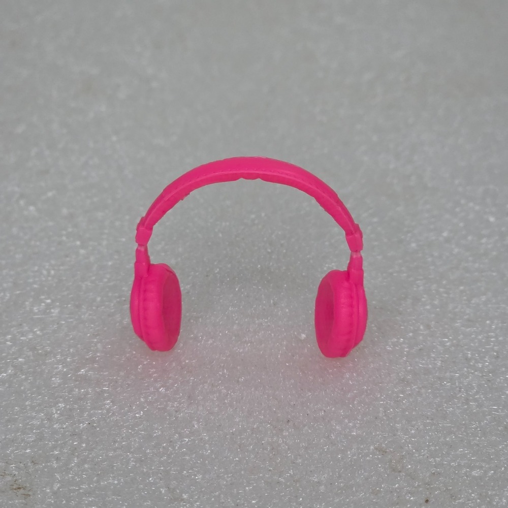 Mattel Barbie Pink Headphones Replacement for Chelsea Doll Toy Plastic 1.25"